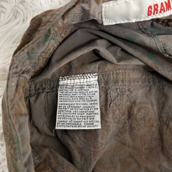 VTG Gramicci Shorts Women’s 6 Belt Loops Climbing Hiking Tan Y2K Drawstrings - Picture 7 of 8